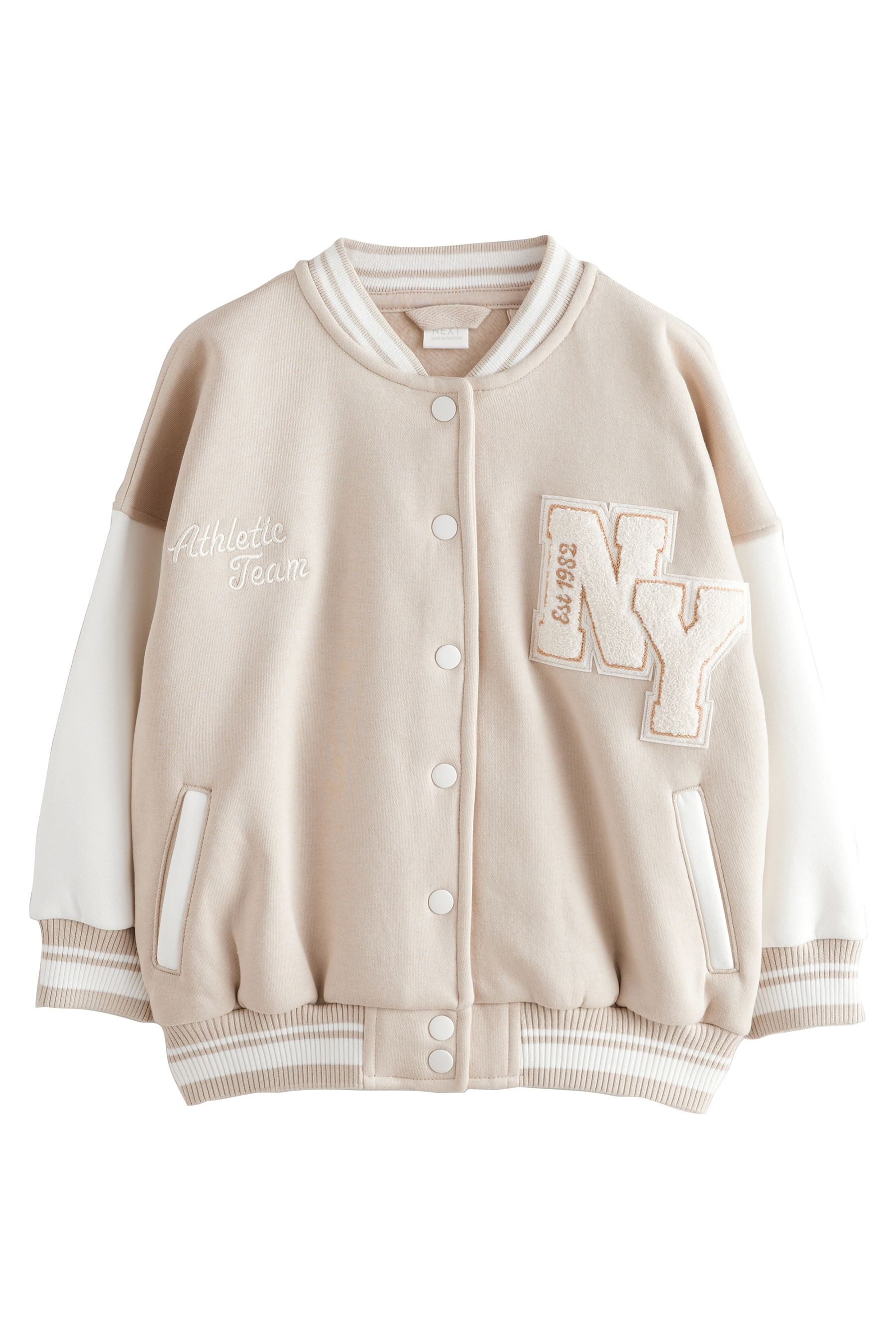 Next Collegejacke Bestickte Varsity-Jacke (1-St)