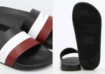 MONCLER MONCLER BASILE LEATHER SLIDES SANDALEN SANDALS SCHUHE SHOES PANTOLETTE Sandale