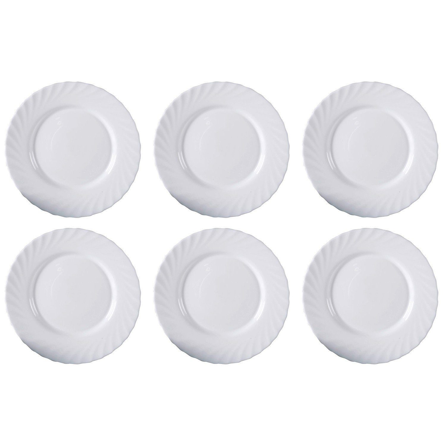 ARCOROC Dessertteller 6 Dessertteller / Nachspeisen Teller Trianon flach, Ø 19,5 cm