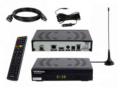 Vantage »VT-93 freenet TV, Full HD« DVB-T2 HD Receiver (PVR Funktion, 2m HDMI & 12V Kabel, DVB-T2 Antenne)