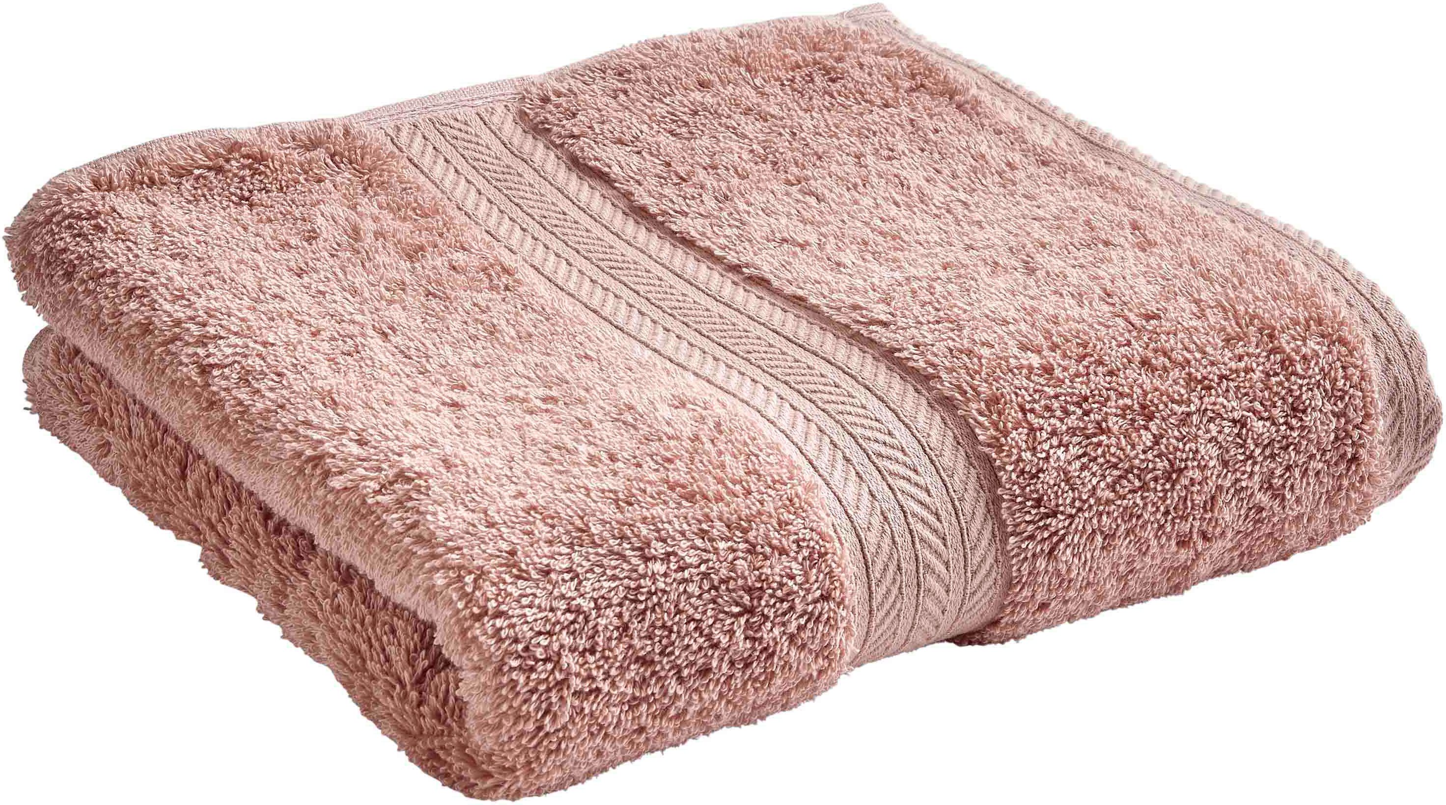 Christy Handtücher RENAISSANCE, Walkfrottier (2-St), Premium-Handtuch in Luxusqualität, 675g/m², 50x100cm, 2er Set