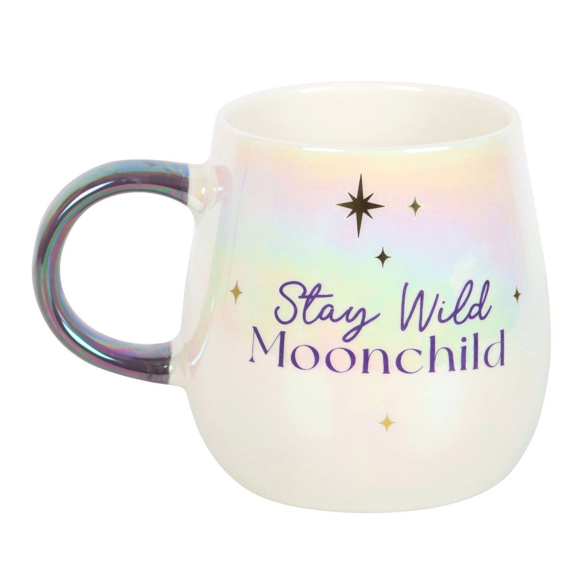 Tasse Schillernder Faßbecher "Stay Wild Moonchild" Tasse 500 ml