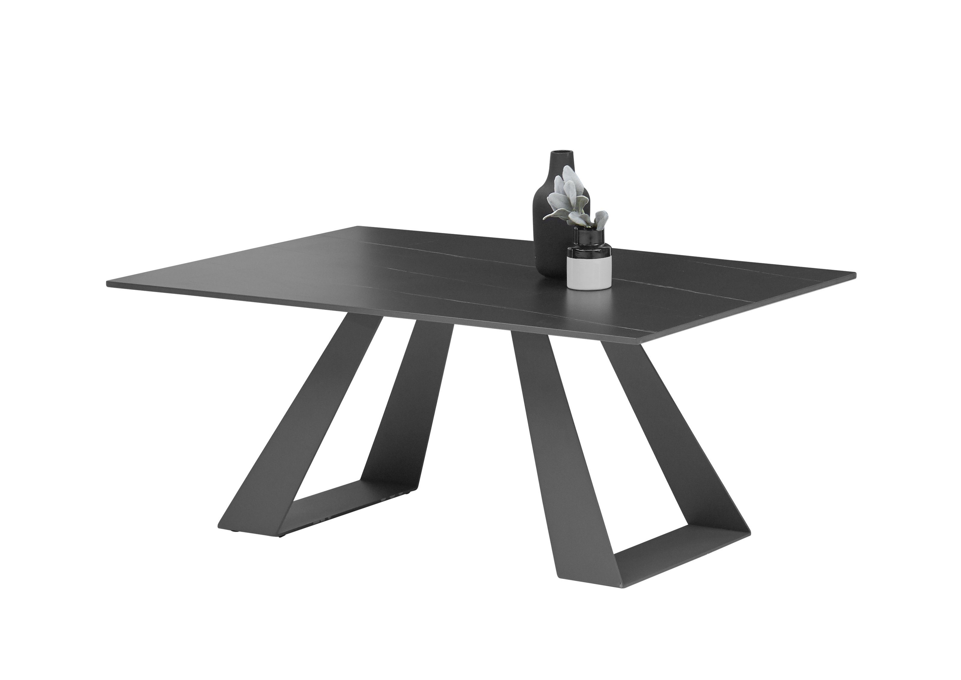 Stolkom Sp.z.o.o. Beistelltisch aus Metall, Keramik in anthrazit (BxHxT: 110x45x70 cm)