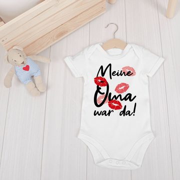 Shirtracer Shirtbody Meine Oma war da - schwarz Strampler Baby Mädchen & Junge