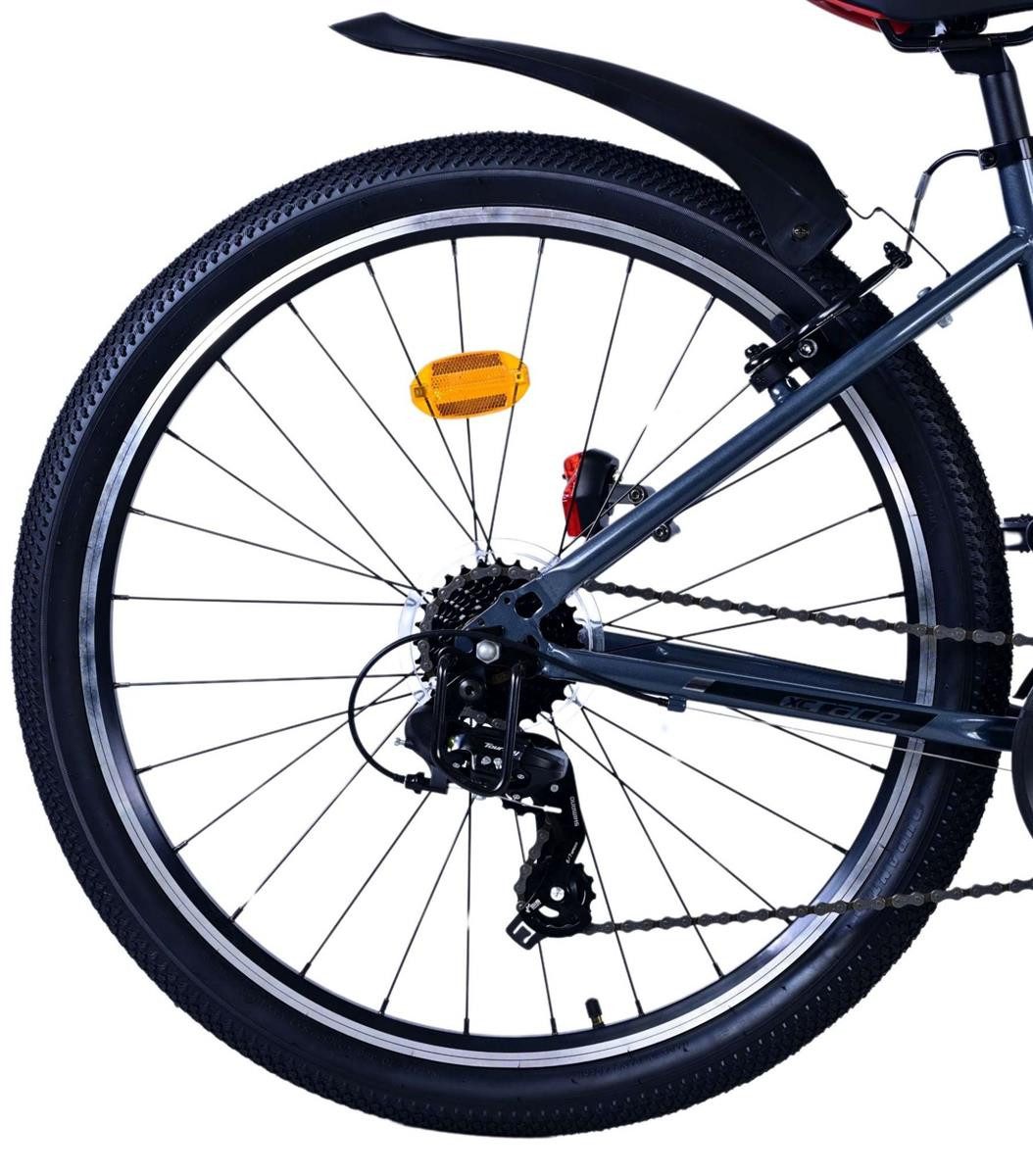 Volare Kinderfahrrad Volare XC Race Kinderfahrrad - 26 Zoll - 21 Gang - Rot/Grau für Jungen, Alter: 9 - 12 Jahre, Rahmenhöhe: 41 cm, Gewicht: 17.800 kg