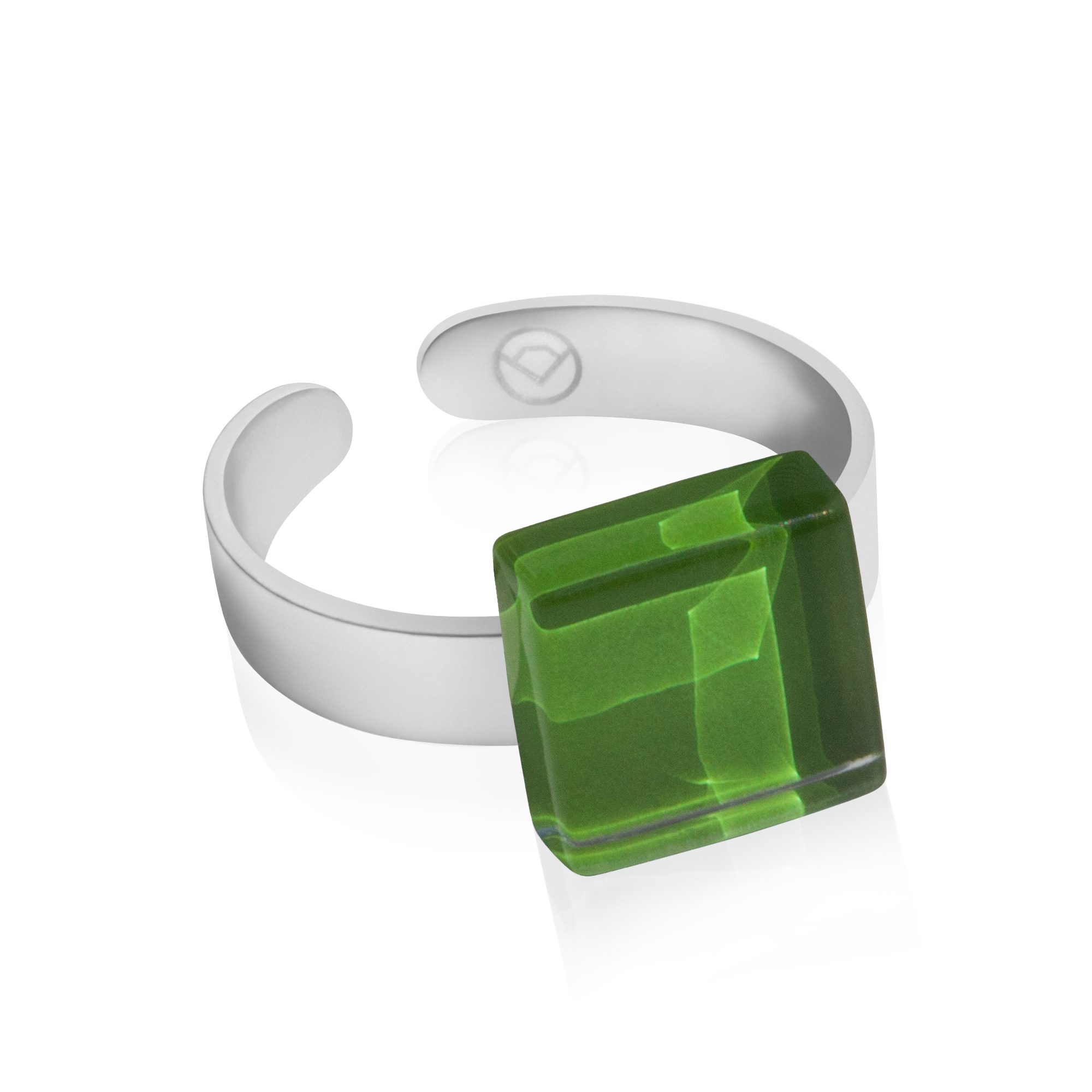 ALEXASCHA Fingerring Kleiner Ring mit Stein • verstellbar Ø 17-20mm • Geburtsstein Schmuck