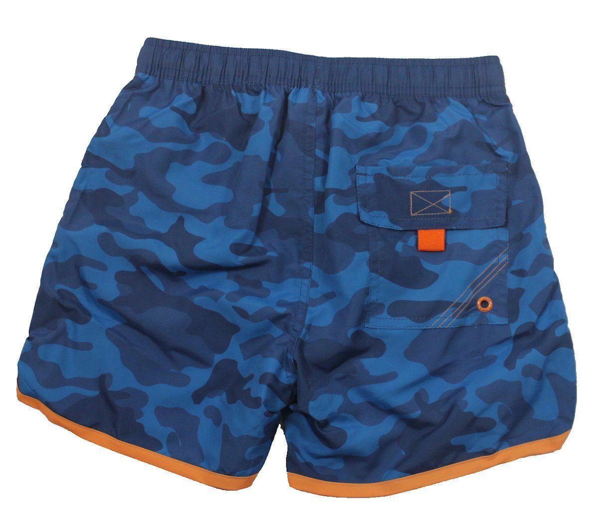 LOSAN Losan Camouflage Badeshorts Badehose blau Schwimmshorts Boardshorts orange