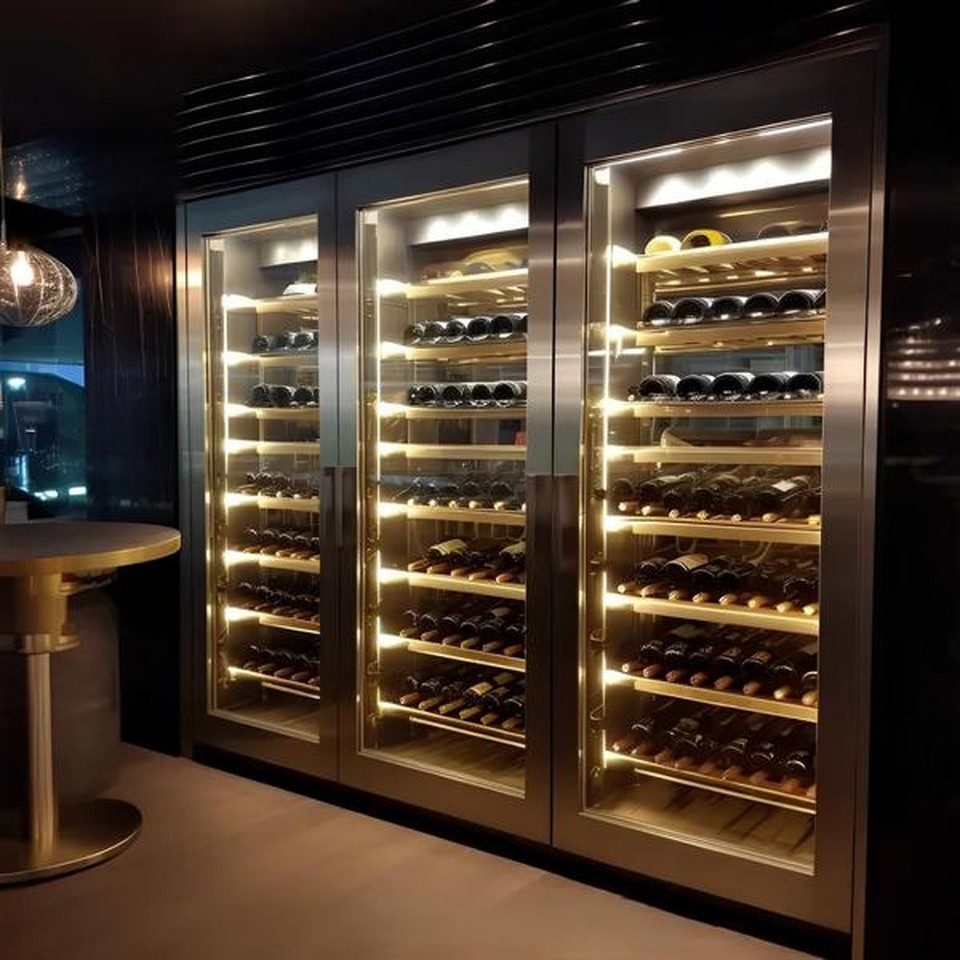 Xlmoebel Weinschrank Weinschrank Weinkühlschrank Weinmöbel Weinlagerschrank (1-St) Made in Europa