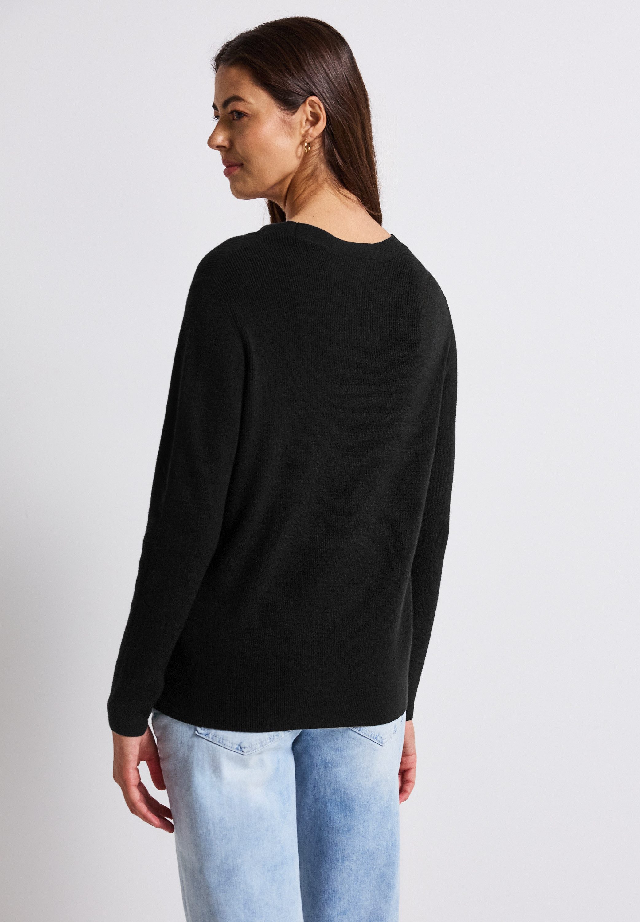 STREET ONE Strickpullover aus softem Materialmix günstig online kaufen