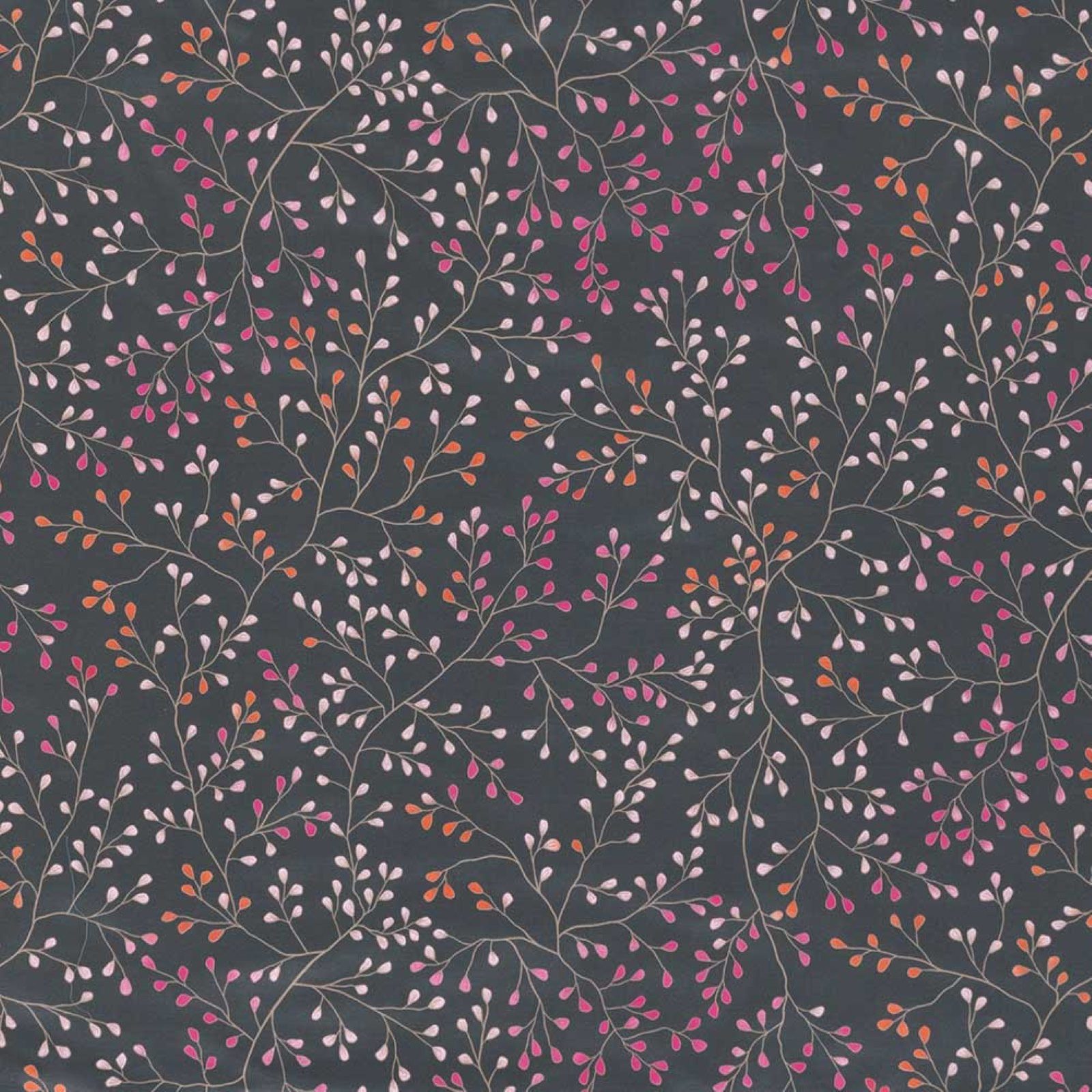 Estella Bettwäsche Estella Mako Jersey Bettwäsche 135x200 Aline grau Blätterrispen Zweige, Mako-Jersey, 2 teilig, für Sommer und Winter