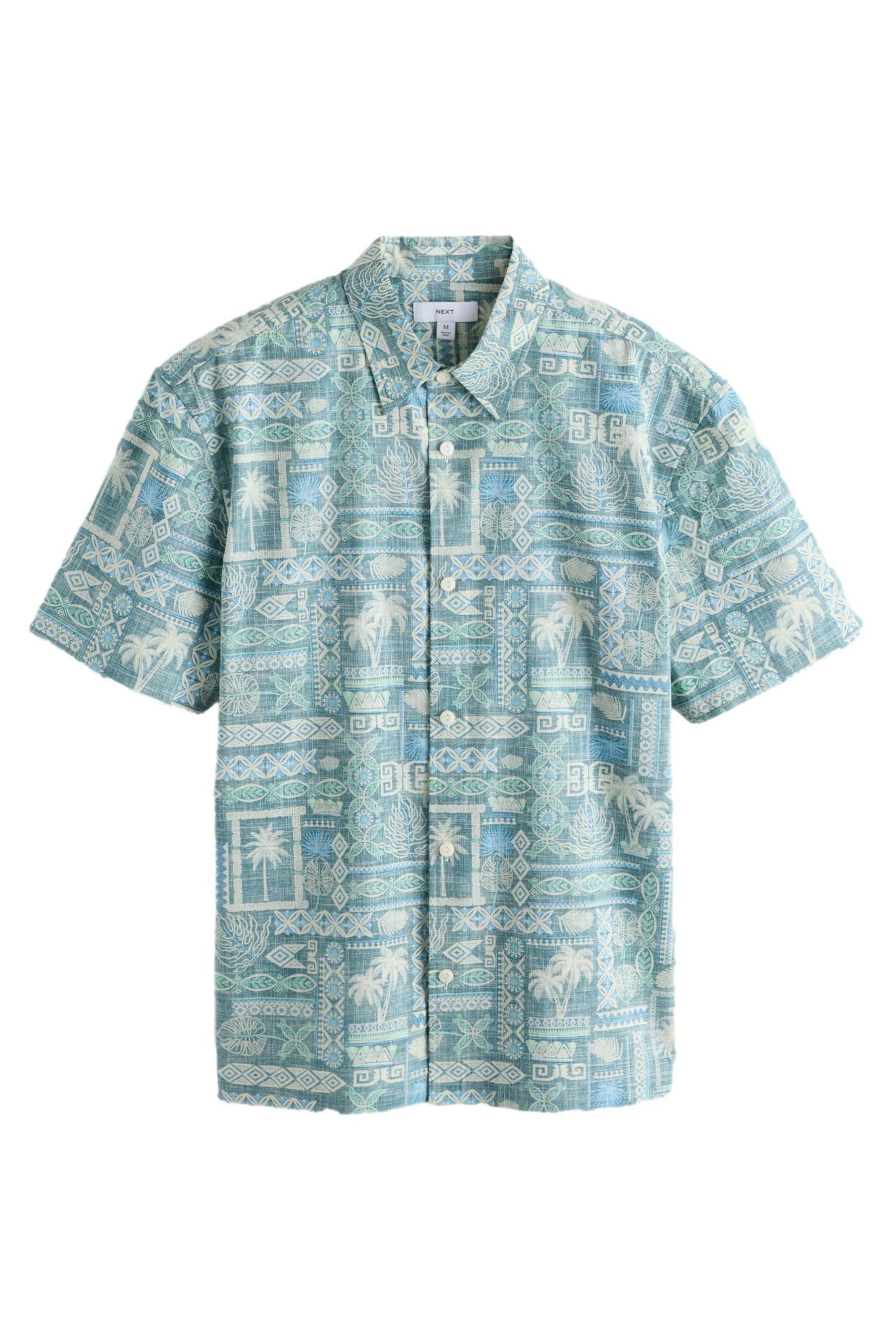 Kurzarmhemd Kurzarmhemd mit Hawaii-Muster