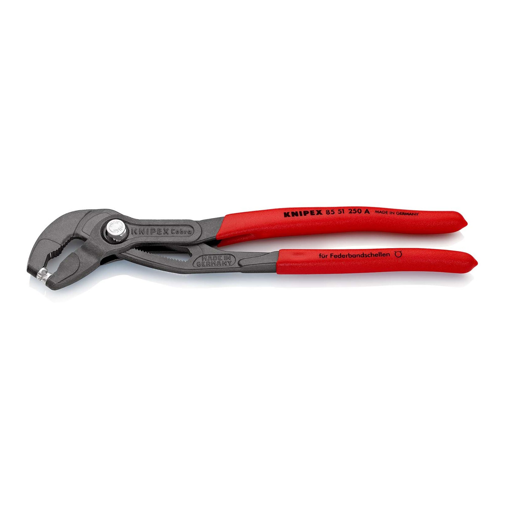 Wasserpumpenzange KNIPEX 85 51 250 A Federbandschellenzange mit rutschhemmendem Kunststo