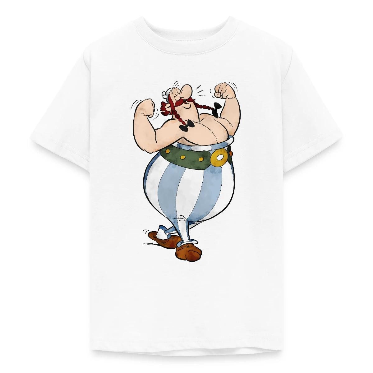 T-Shirt Asterix & Obelix Glücklich Muskeln Teenager T-Shirt