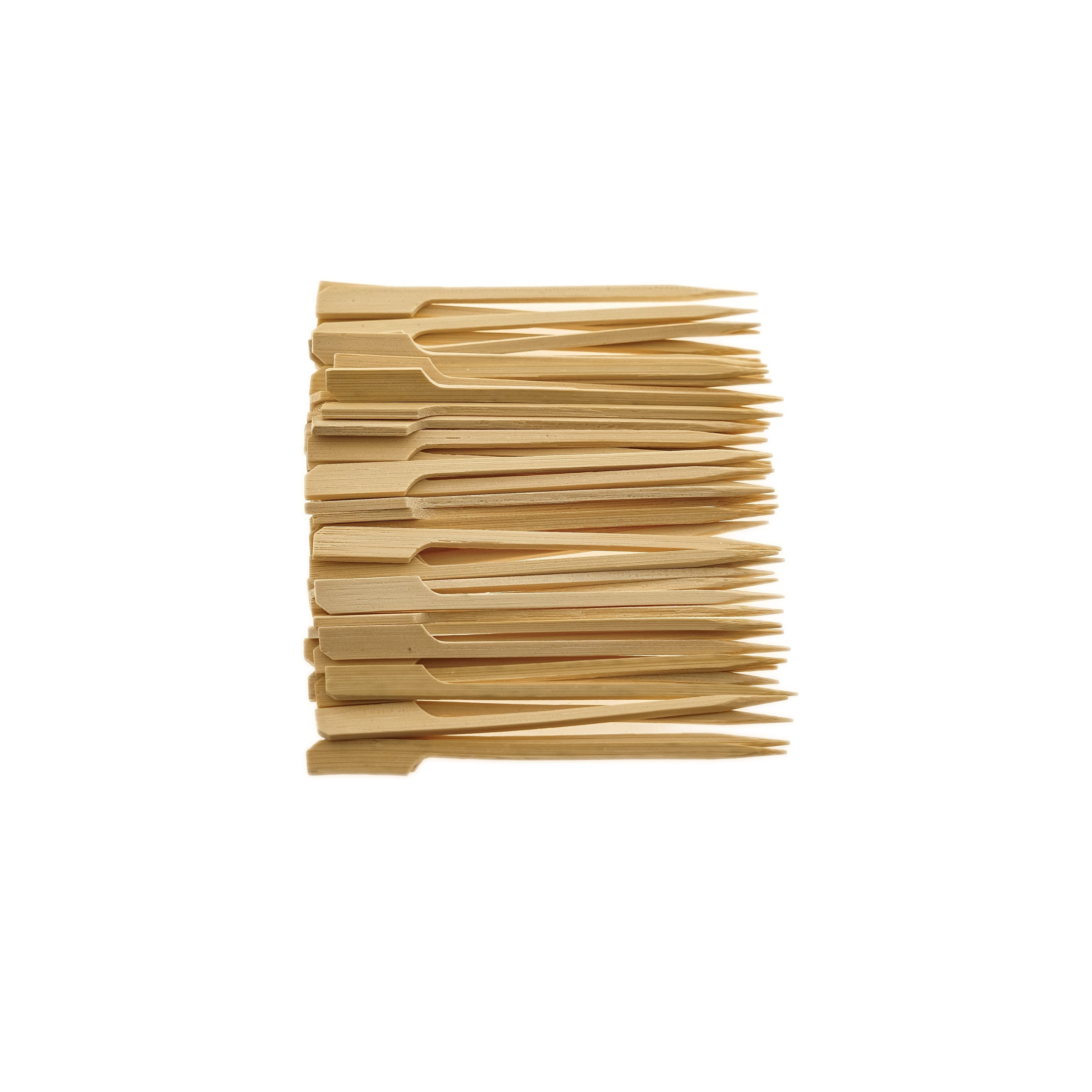 Almina Einwegbesteck-Set Rührstäbchen aus Bambus für Buffet & Küche, 100 Stück - 14 cm (100-tlg), Bambus