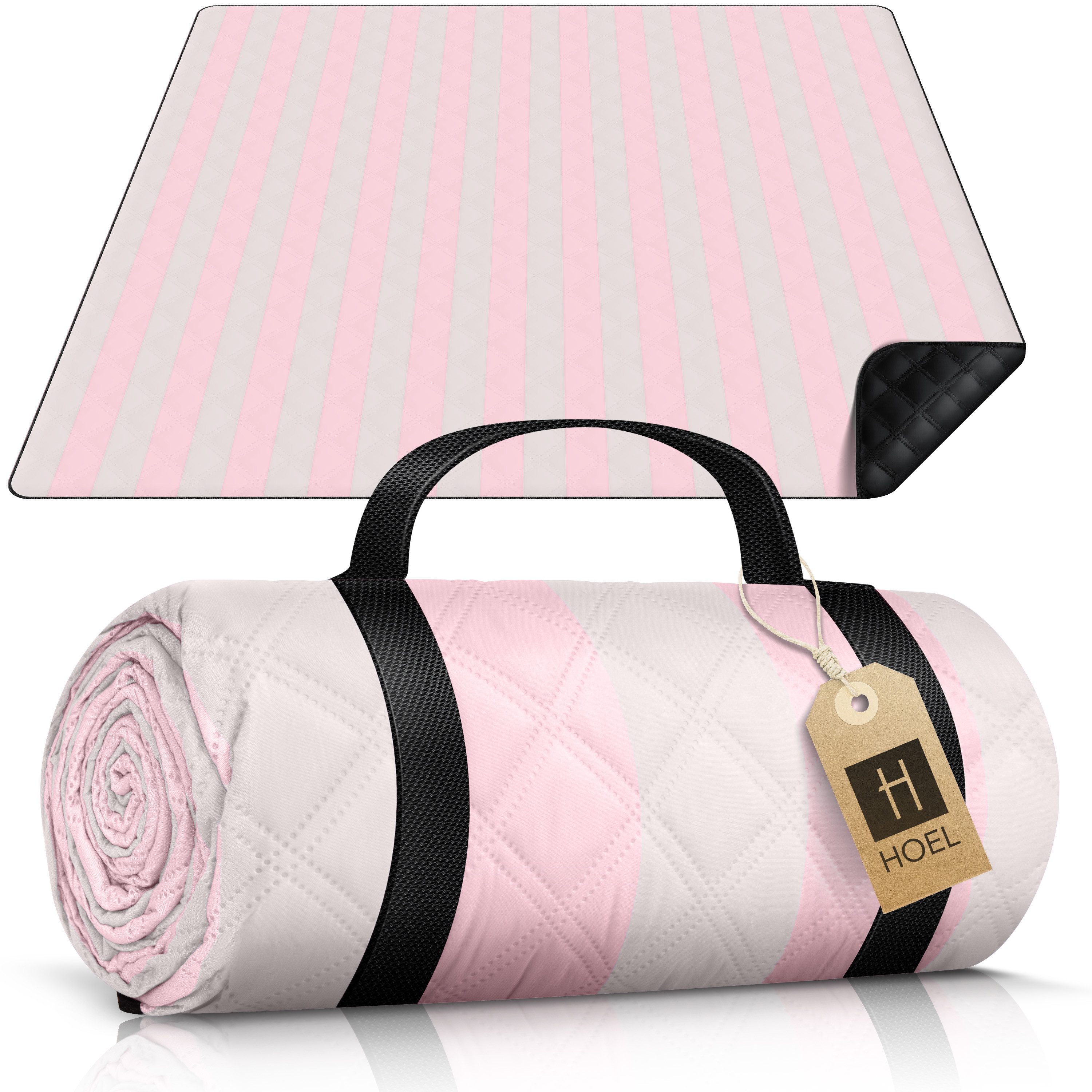 Picknickdecke HOEL® Picknickdecke 200x200 cm wasserabweisend + isoliert XXL, HOEL