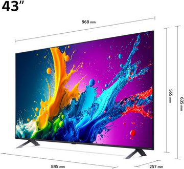 LG 43QNED80T6A QNED-Fernseher (108 cm/43 Zoll, 4K Ultra HD, Smart-TV)