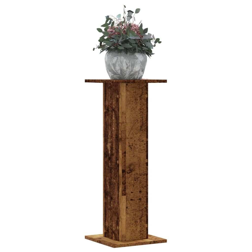 vidaXL Blumenständer Pflanzenständer 2 Stk. Altholz-Optik 30x30x80 cm Holzwerkstoff (1 St)