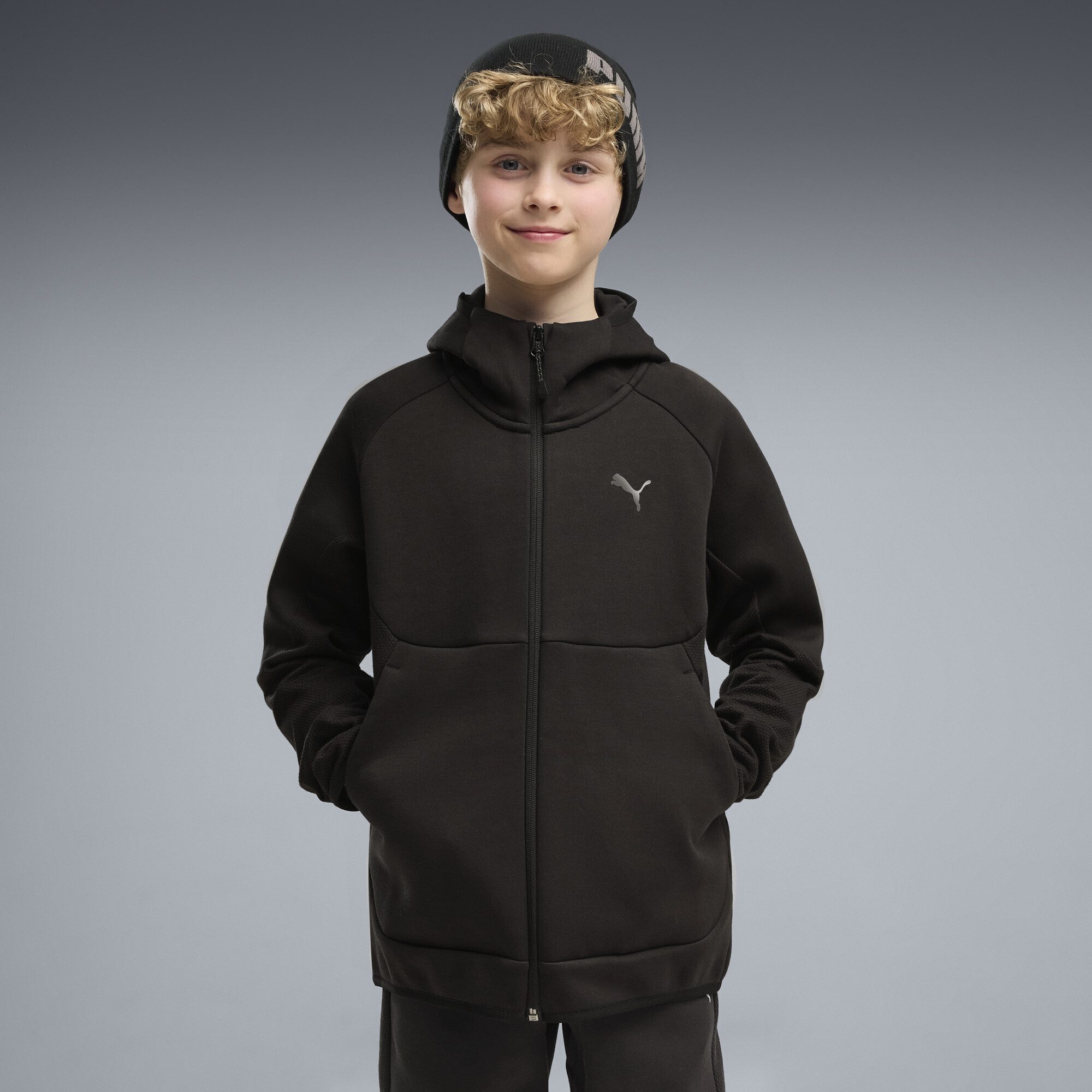 PUMA Sweatjacke PUMATECH Elevated Kapuzenjacke Jungen