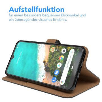 EAZY CASE Handyhülle Uni Bookstyle für Xiaomi Mi A3 6,09 Zoll, Schutzhülle mit Standfunktion Kartenfach Handytasche aufklappbar Etui