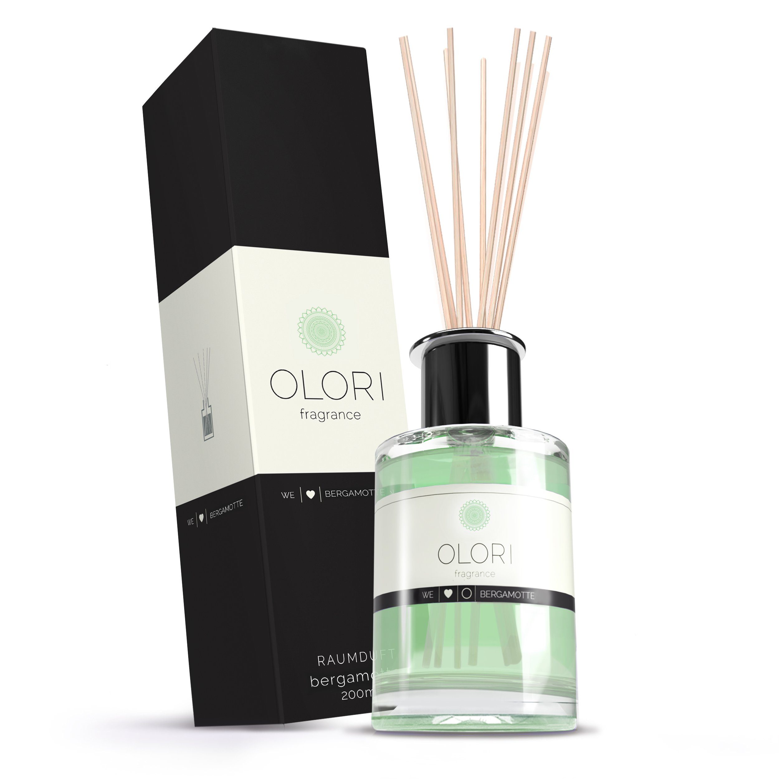 OLORI Raumduft Diffuser I Bergamotte I mit ätherischen Ölen I 200 ml (1-St)