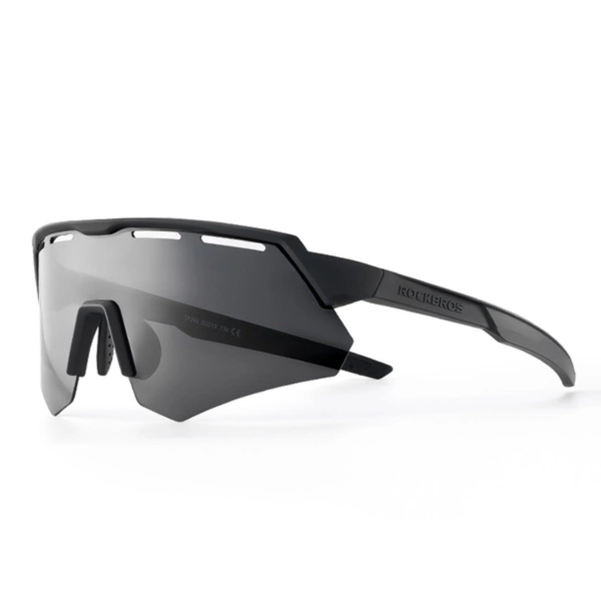 Fahrradbrille Polarisierte Radbrille mit UV-Schutz und Korrektureinsatz - Grau