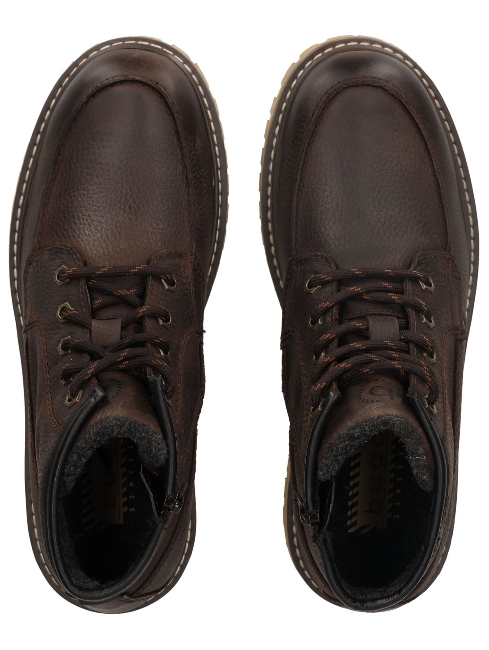 bugatti bugatti Stiefelette Leder Schnürstiefelette
