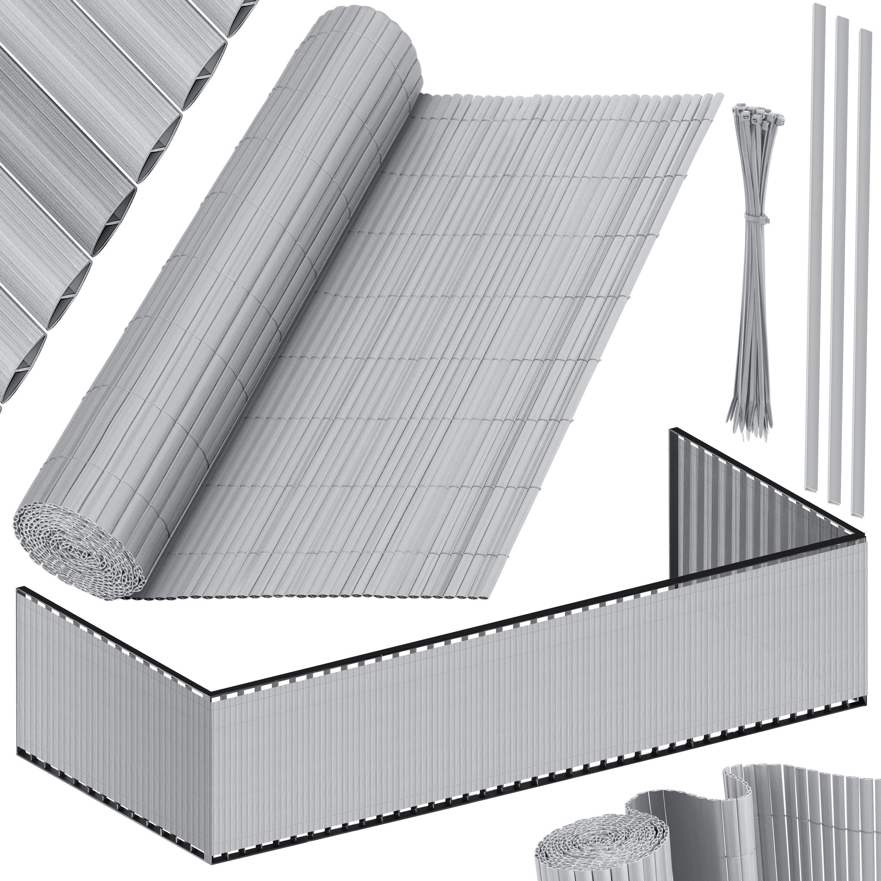KESSER Sichtschutzstreifen, PVC Sichtschutzmatte Balkonverkleidung Windschutz Sichtschutzzaun