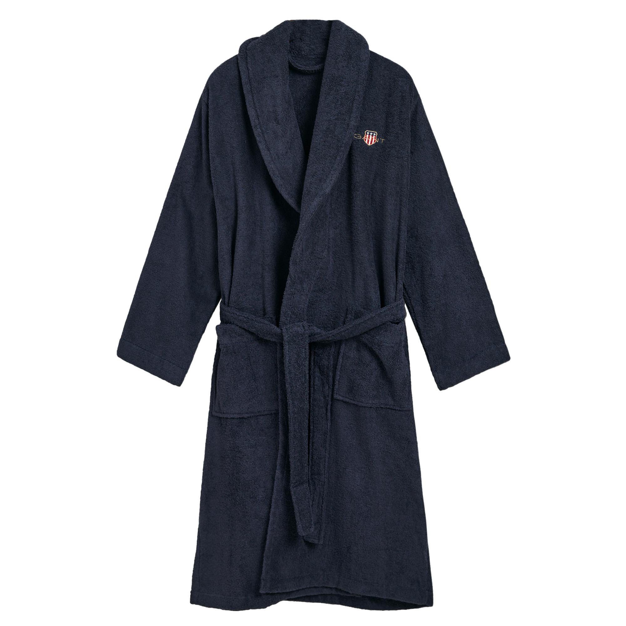 Gant Bademantel Unisex Bademantel Baumwolle, Baumwolle