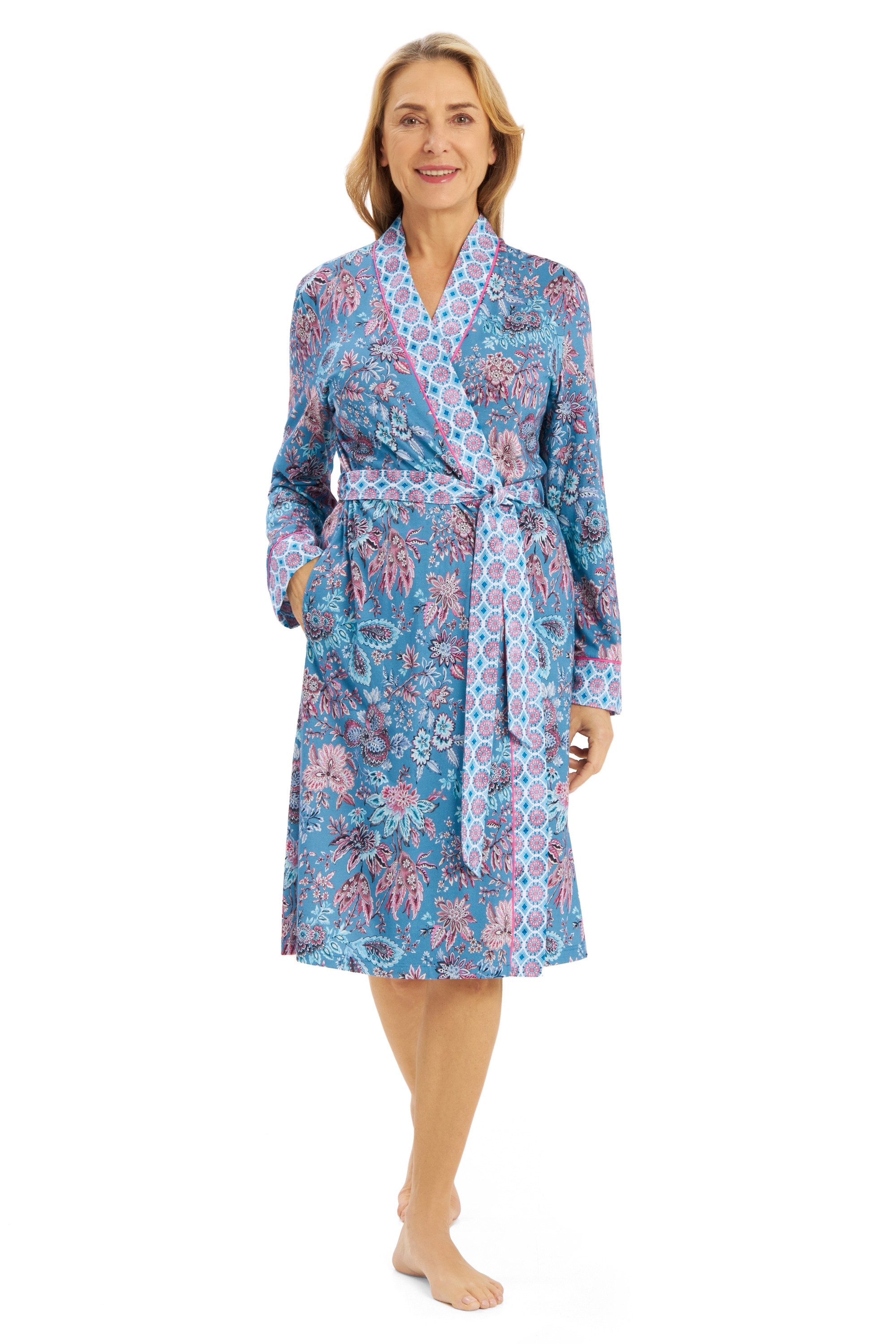 Rösch Morgenmantel 1253528, 50% Baumwolle/50% Modal