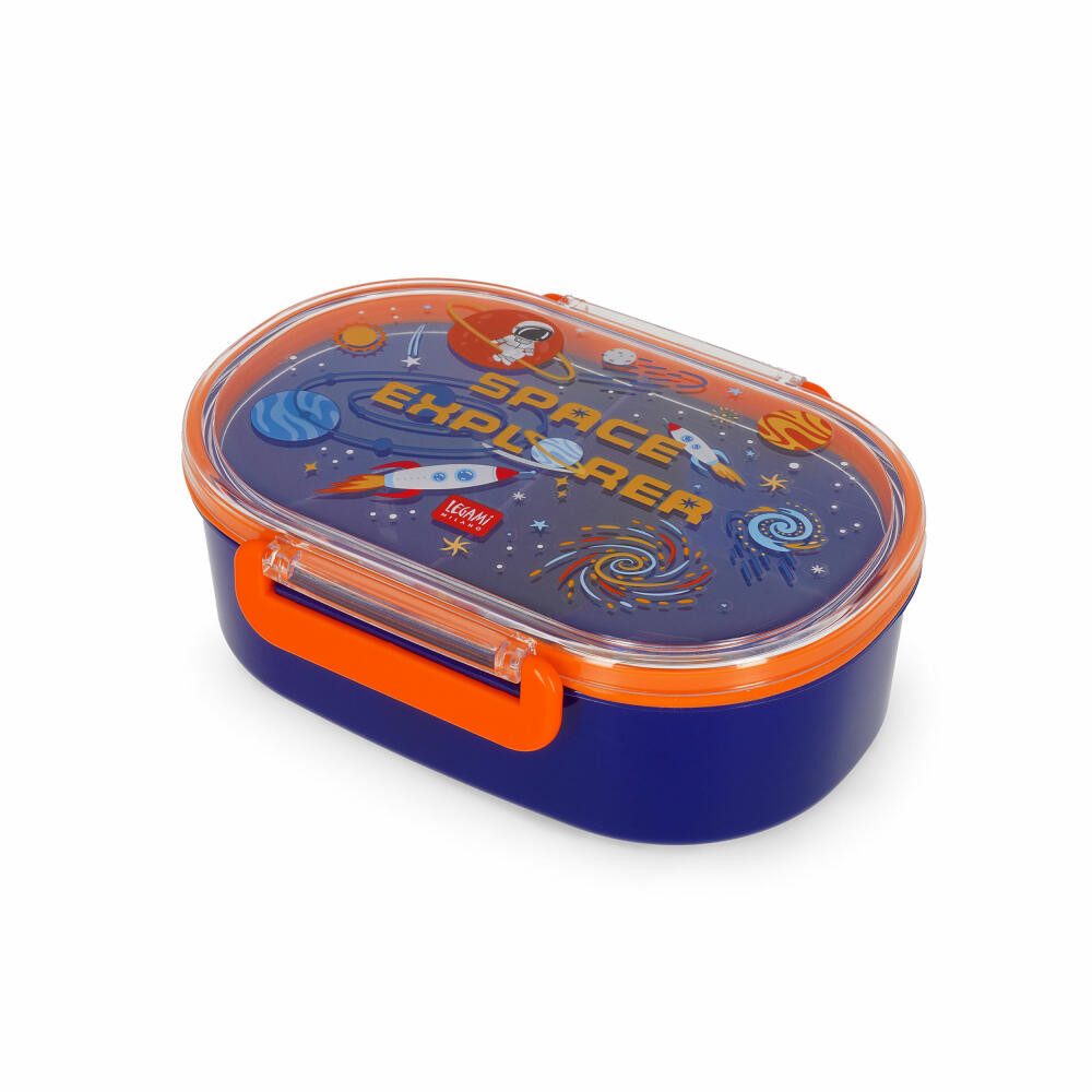 Legami Lunchbox Snack&Go Rocket, Kunststoff