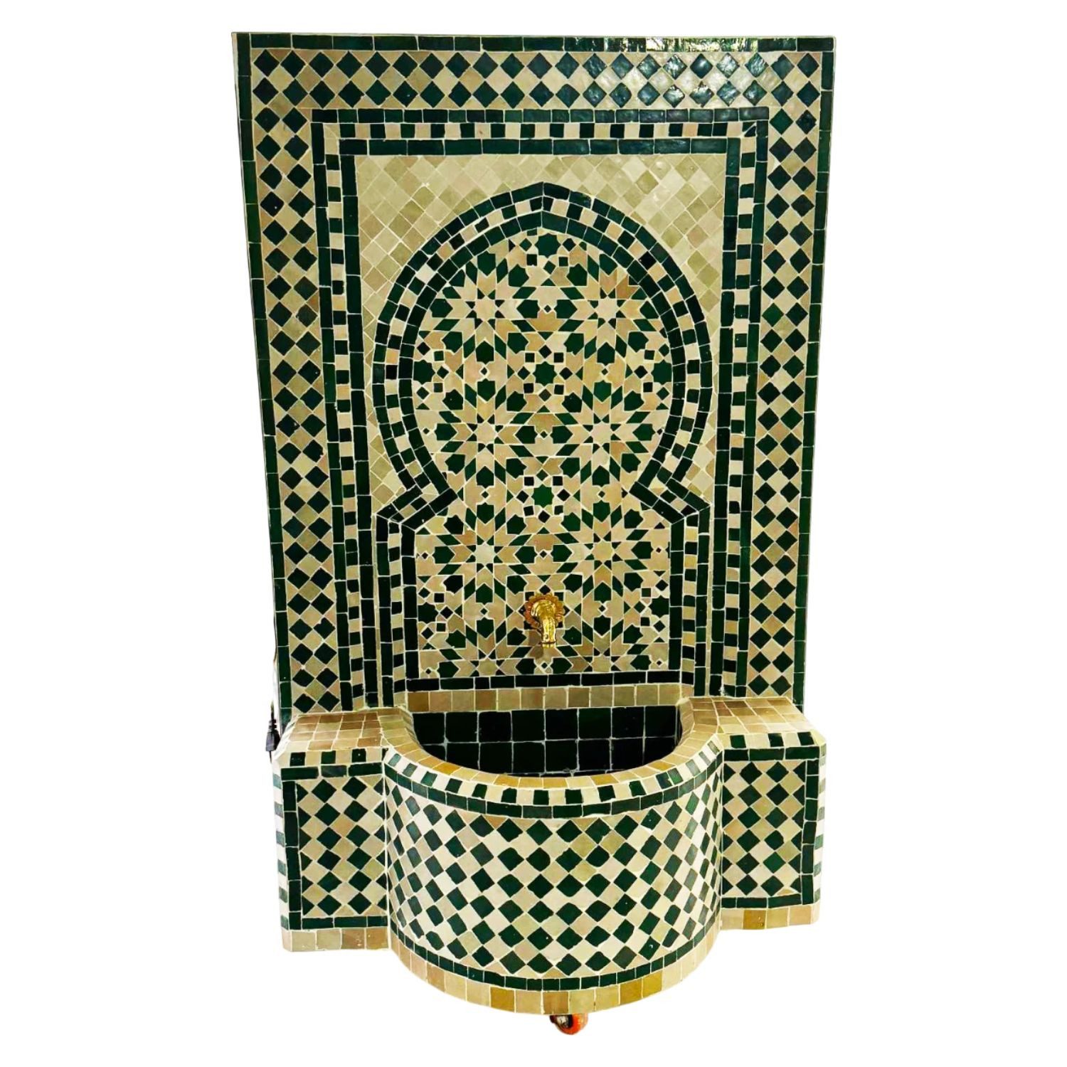 Marrakesch Orient & Mediterran Interior Zimmerbrunnen Marokkanische Deko Gartenbrunnen Brunnen Zimmerbrunnen 129cm 05-053, 79 cm Breite, (1 tlg), Handarbeit