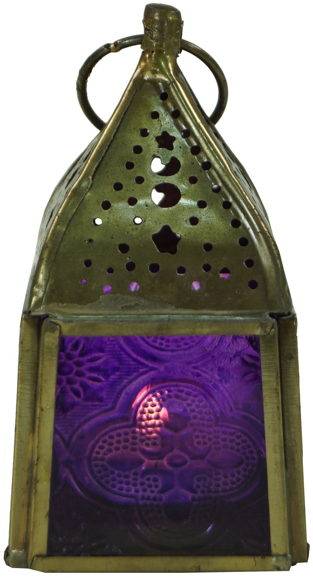 Guru-Shop Kerzenlaterne Glaslaterne, Windlicht,Teelichthalter aus..