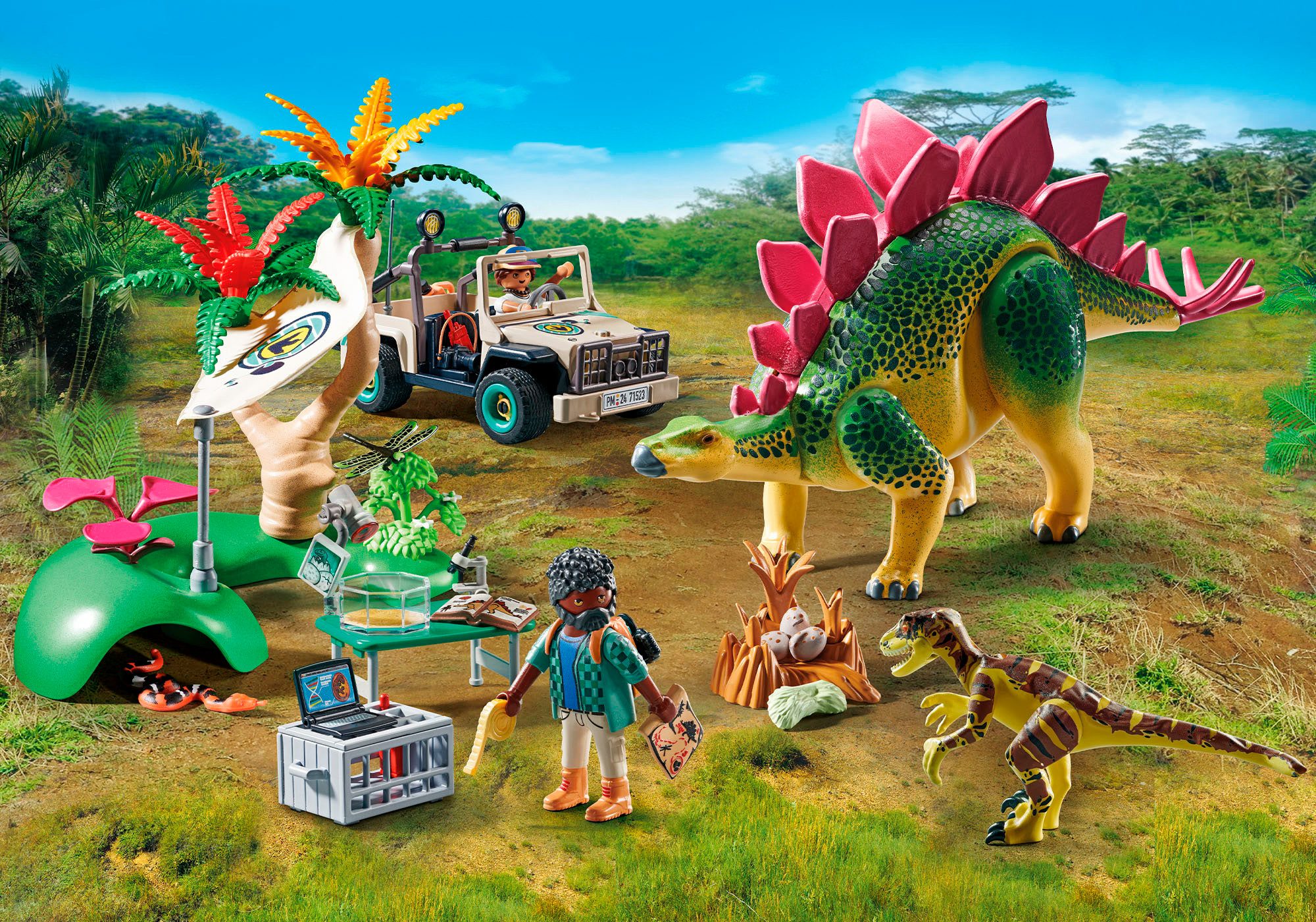 Playmobil® Forschungscamp mit Dinos (71523), Dinos Konstruktions-Spielset, (93 St), Made in Europe