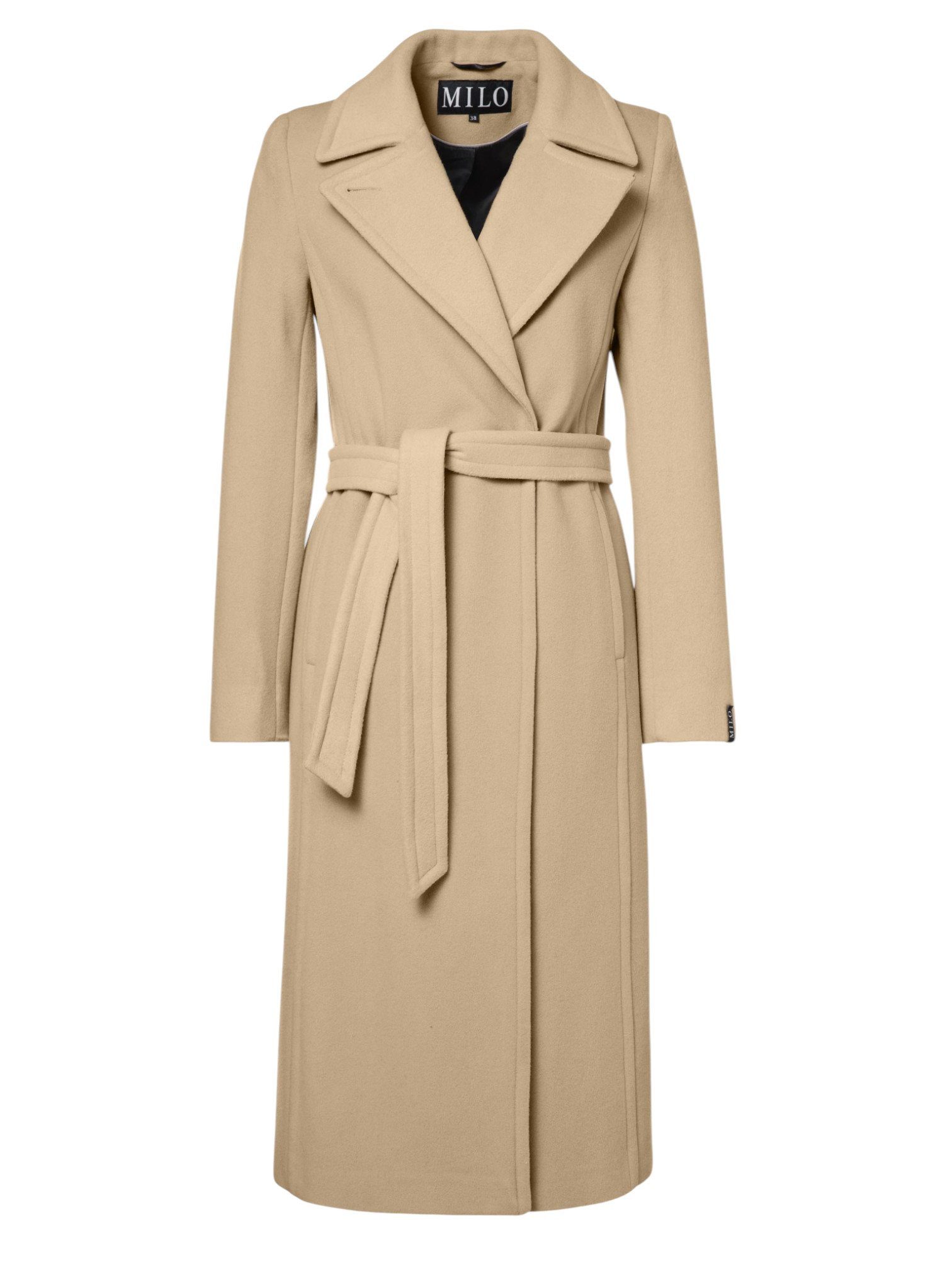 Milo Wintermantel Wanda (Wollmischung) beige Damen