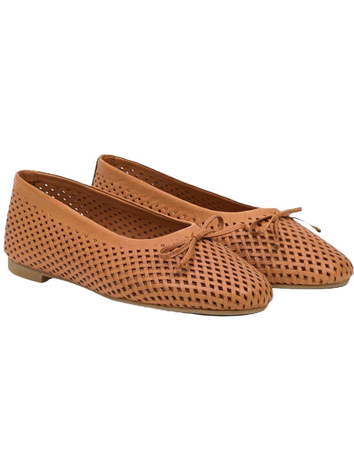 Desa DESA Damen-Ballerinas – Elegante Lederschuhe für Frühling/Sommer – Ohn Ballettschuh