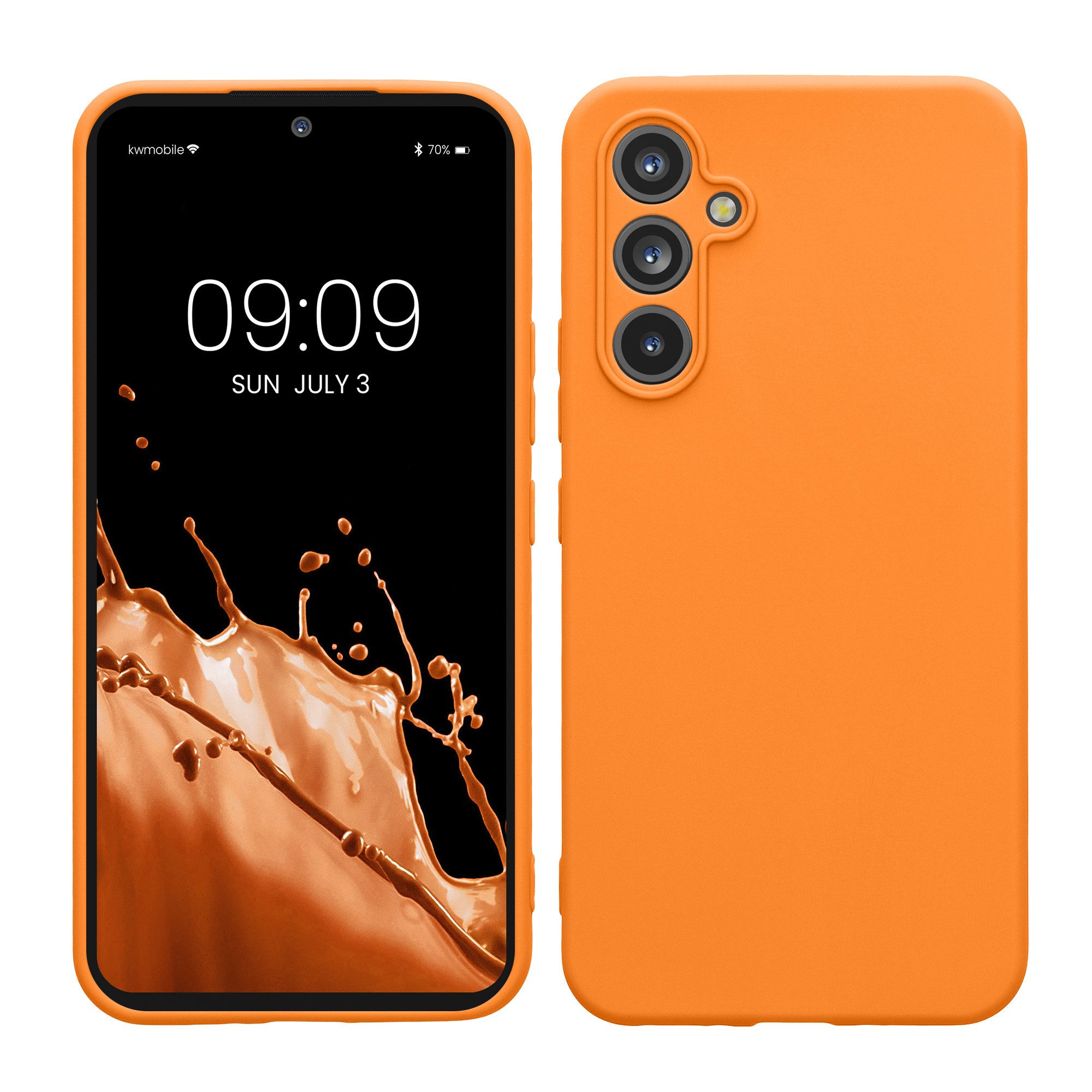 kwmobile Smartphone-Hülle Handyhülle für Samsung Galaxy A54 5G Hülle, Weiches Handy Silikon Case - Schutzhülle Cover