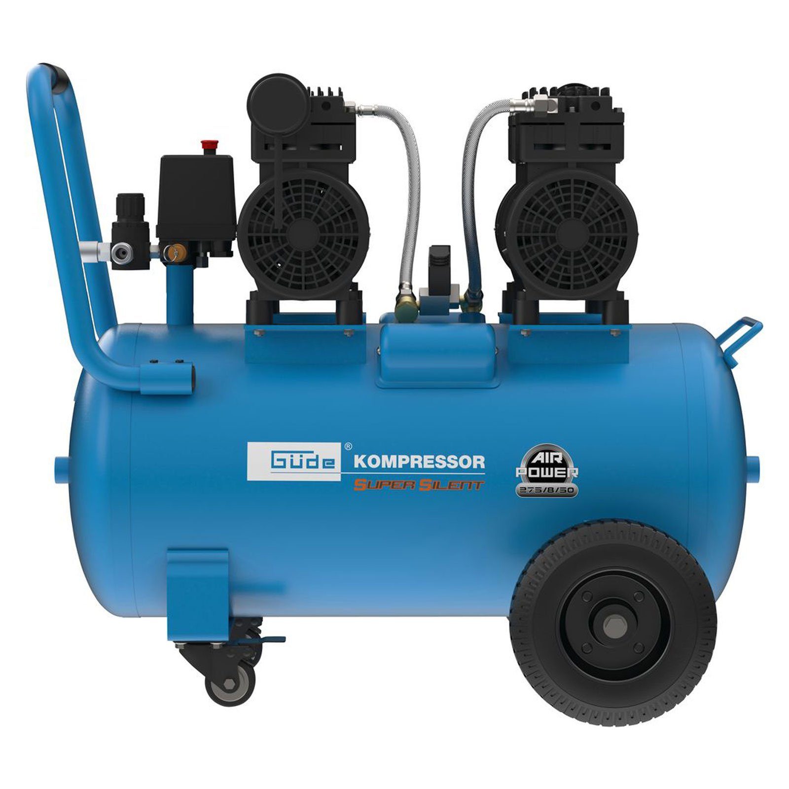 Güde Kompressor Kompressor Airpower 275/8/50 SILENT 50L ölfrei - 50138, max. 8 bar, 50 l, Set, 1-tlg.