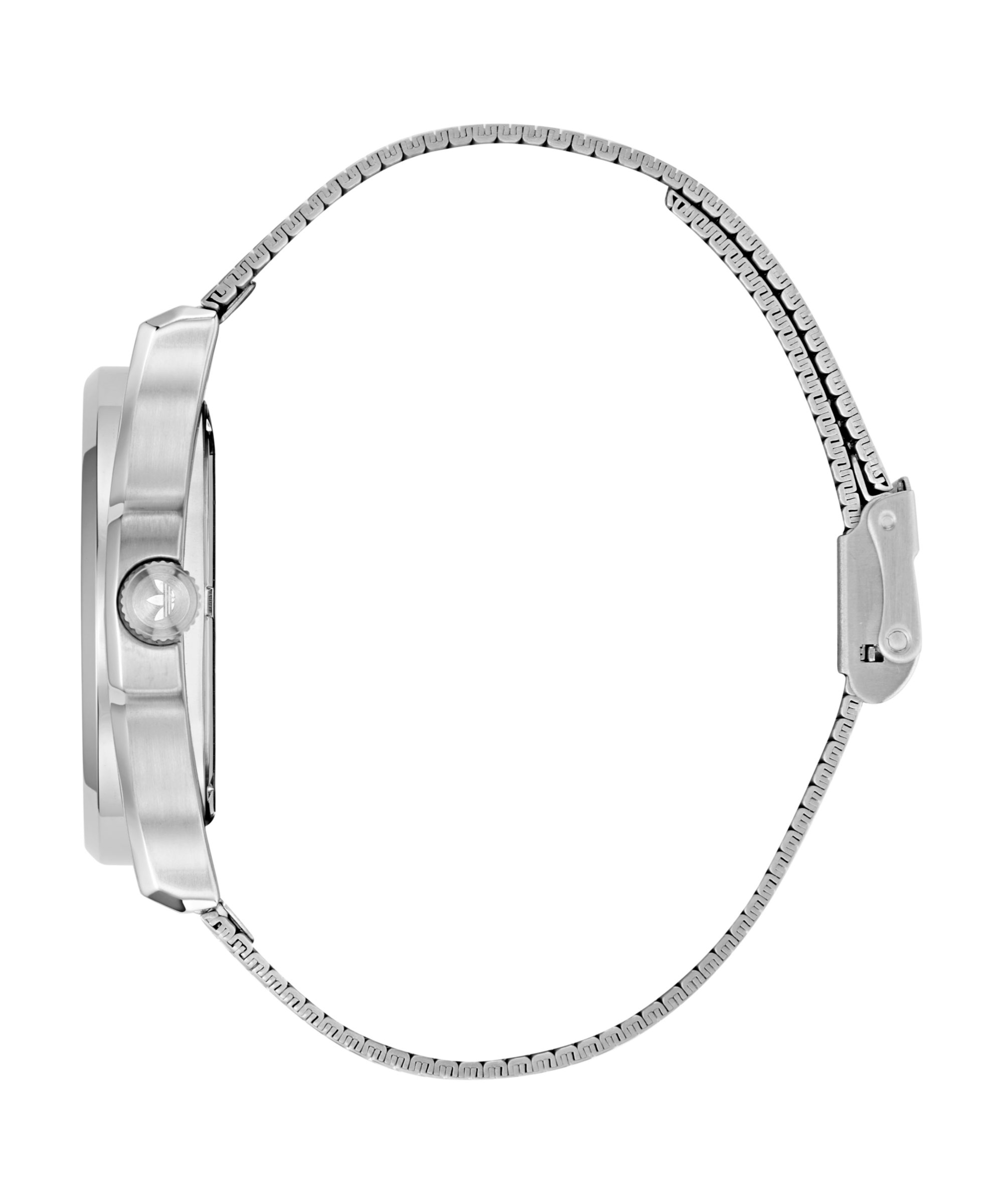 adidas Originals Quarzuhr EXPRESSION THREE AOFH255052I, Armbanduhr, Herrenuhr, Damenuhr, Edelstahlarmband, Leuchtzeiger