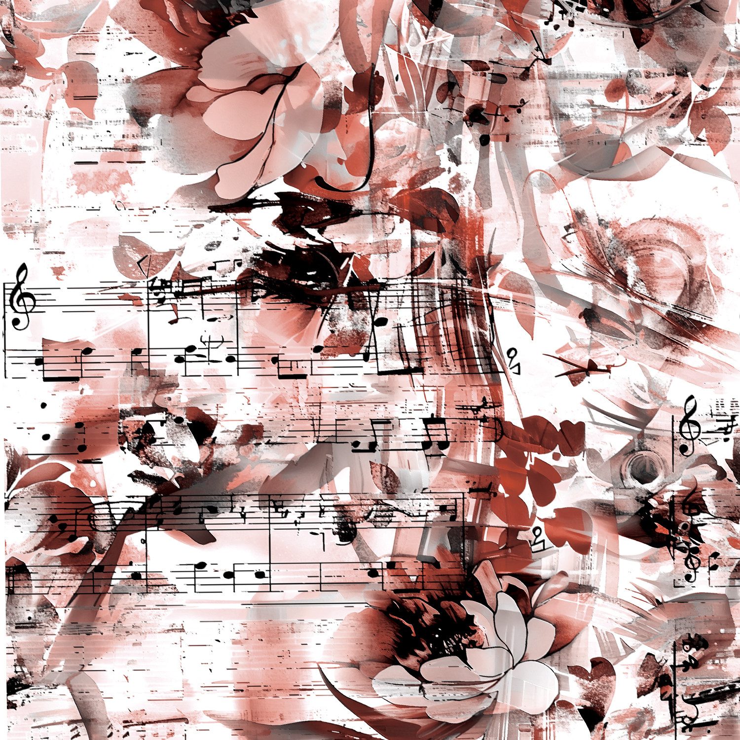 LAPAPRO Stoff 1PCS Stoff Print“Stoffpaket”, 36" x 59" Aquarelldruck,Geeignet für Bastelarbeiten, Partydekorationen