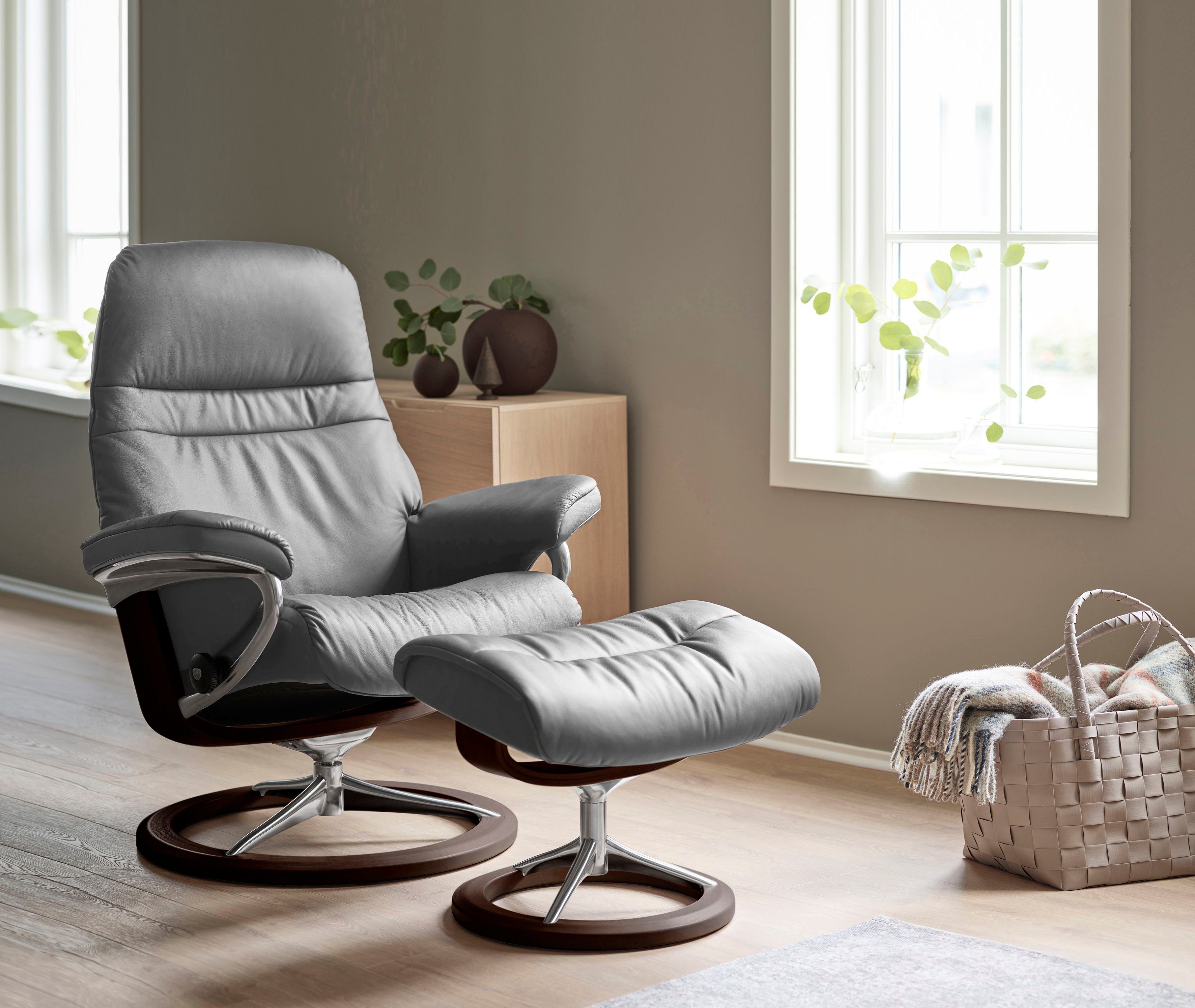 Stressless® Relaxsessel Sunrise, mit Signature Base, Größe L, Gestell Braun