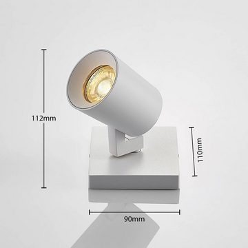 Arcchio Strahler Iavo, Modern, Aluminium, weiß, 1 flammig, GU10, Deckenlampe, Deckenleuchte