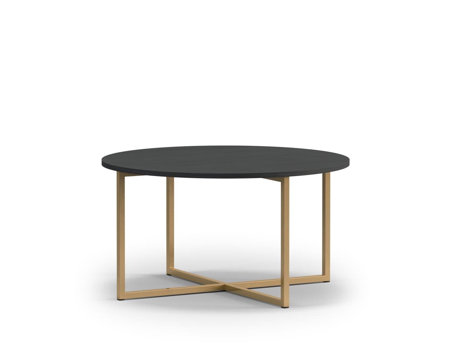 Beautysofa Couchtisch Pula 80, Roundtisch im modernes Stil für Wohnzimmer Schwarz