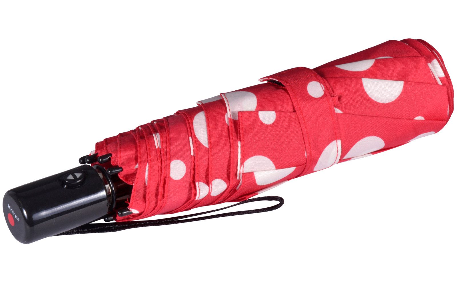 Knirps® Taschenregenschirm Slim Duomatic mit Auf-Zu-Automatik - Dots, immer mit dabei, passt in jede Tasche
