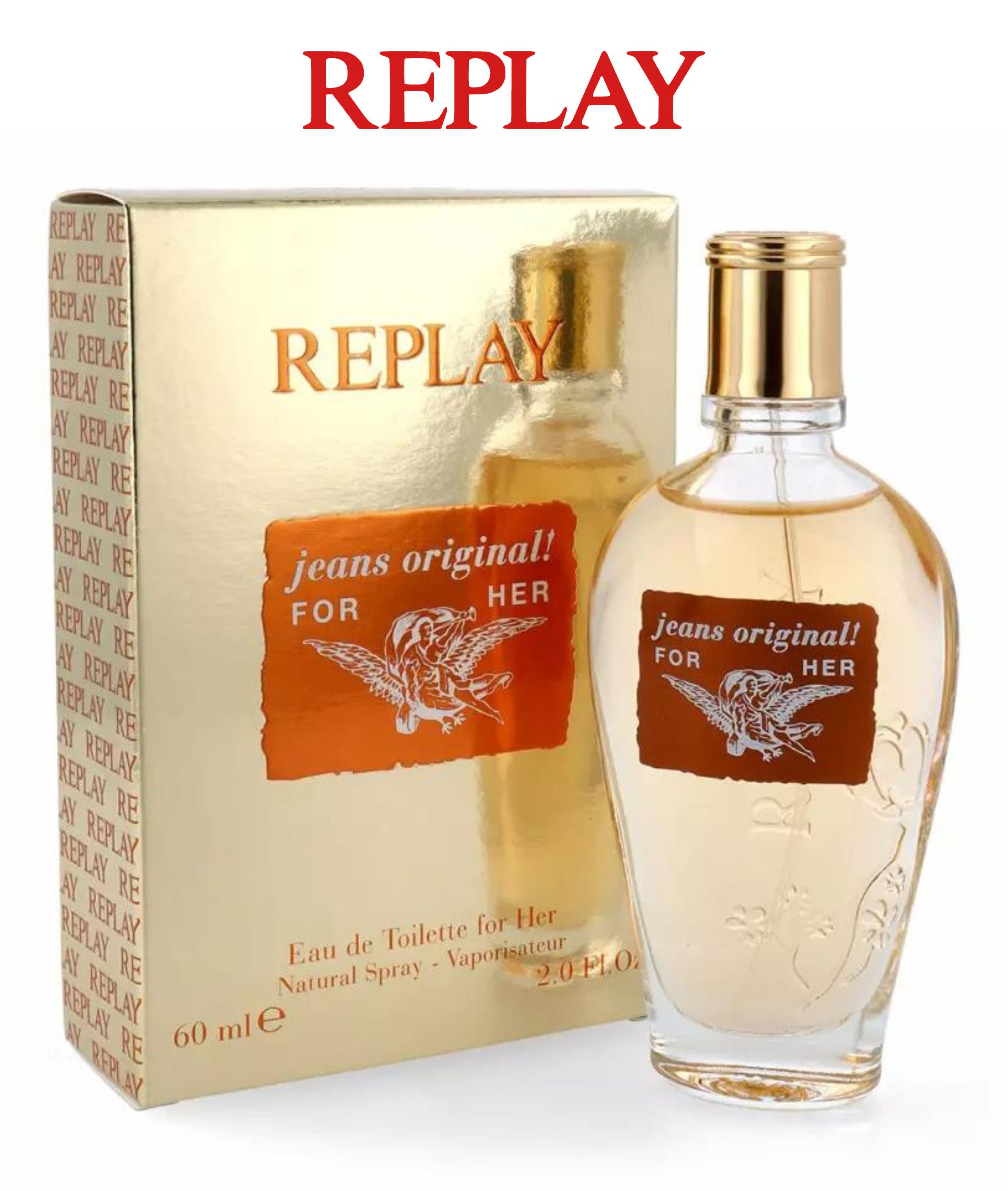 Replay Eau de Toilette Jeans Original! For Her, Eau de Toilette 60 ml vapo