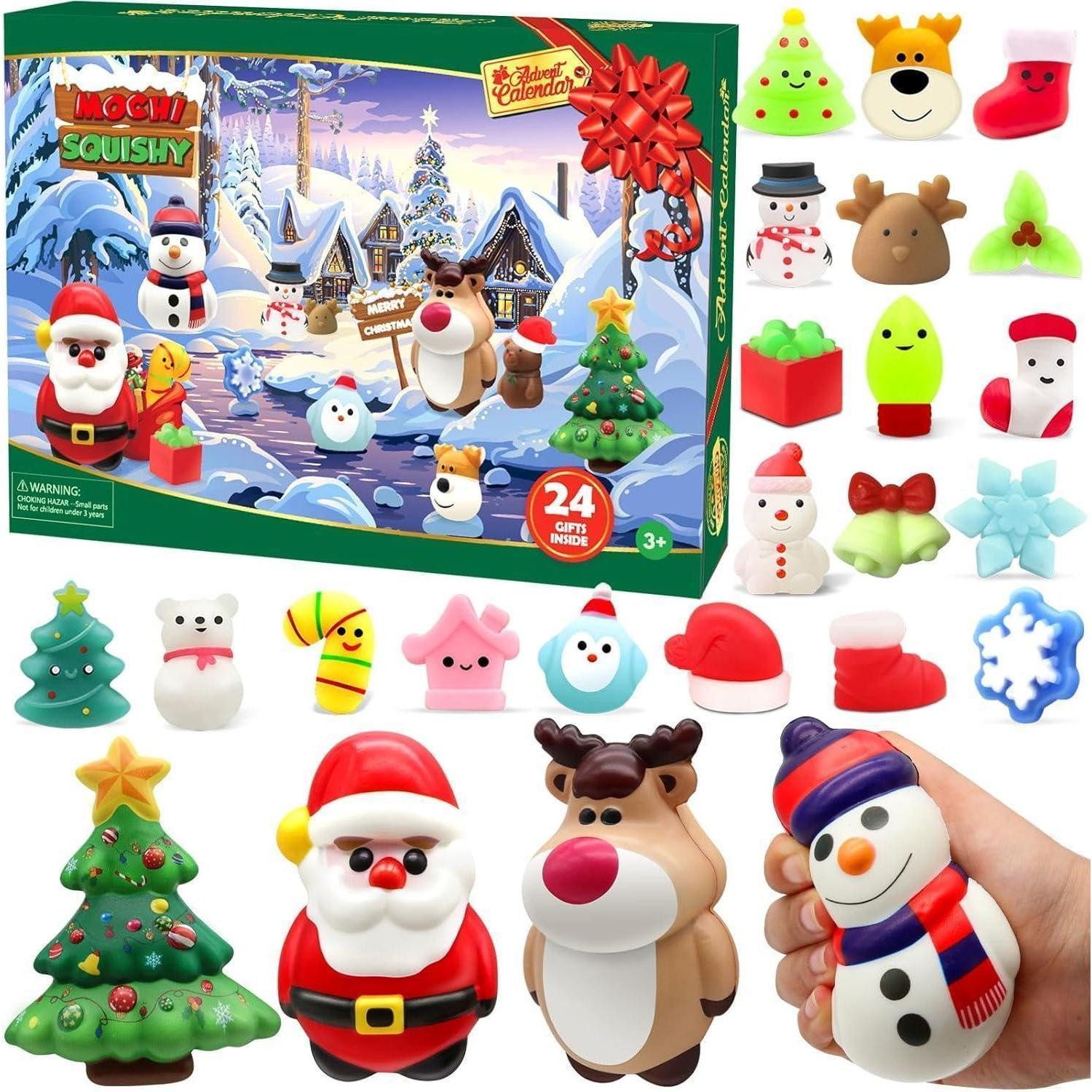 LuxusKollektion Spielzeug-Adventskalender Adventskalender 2026 24 Tage Mochi Squishy Spielzeug