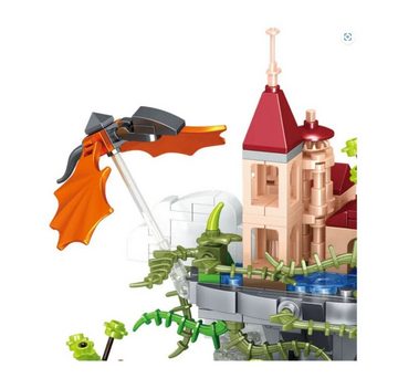 Zhegao Konstruktions-Spielset Zhegao Mini Brick Wolkenschloss 01012 Mini Klemmbaustein Set