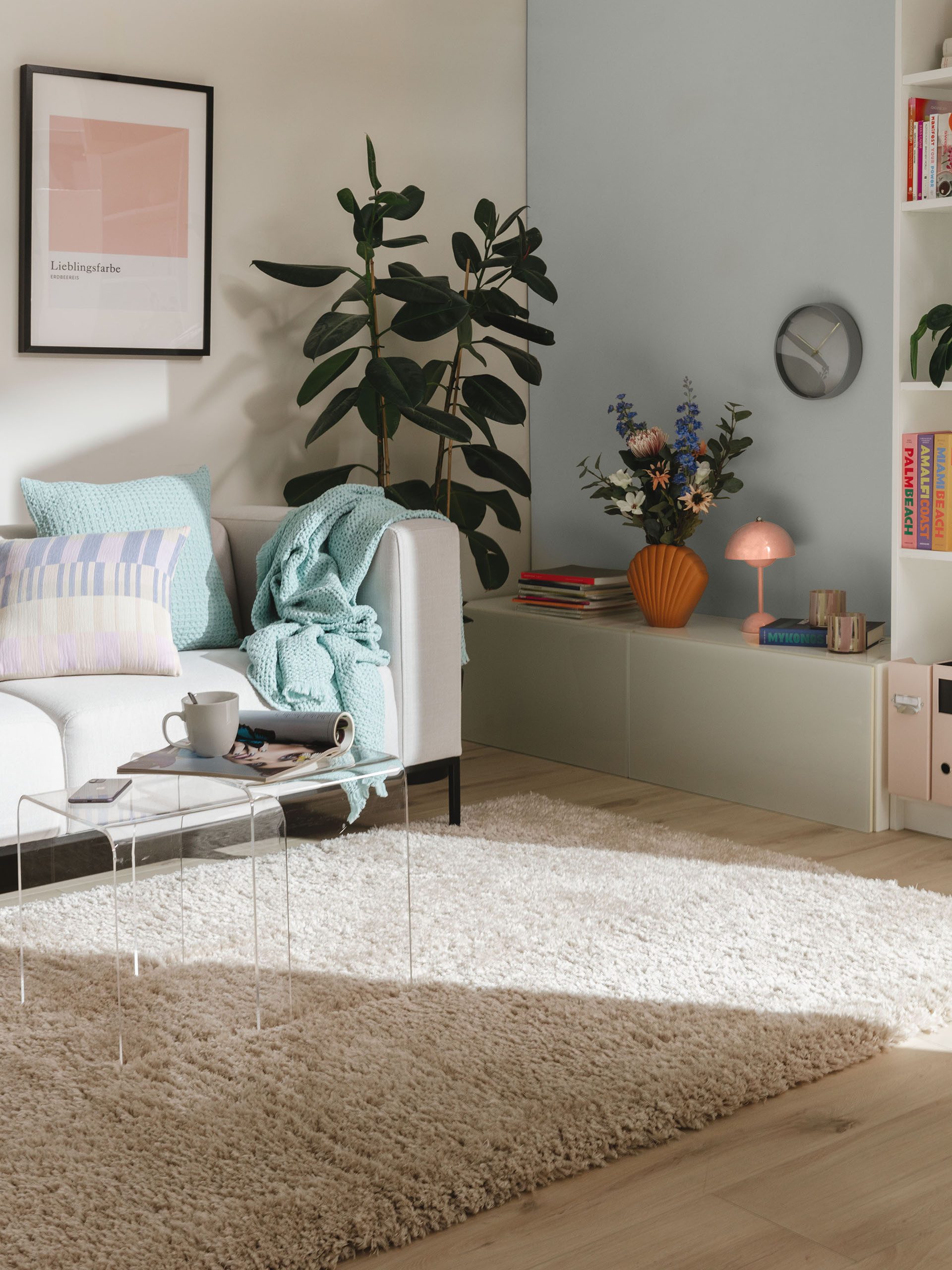 benuta Hochflor-Teppich Ava, rechteckig, Höhe: 41 günstig online kaufen