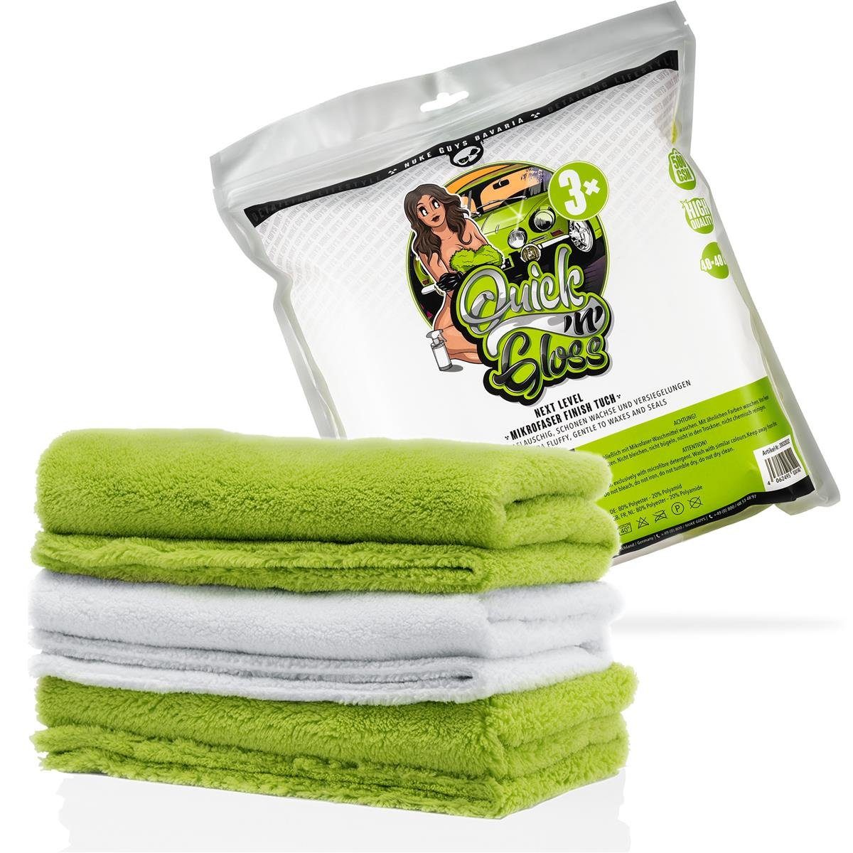 3er Pack ultraflausch Mikrofaser 500 GSM Mikrofasertuch