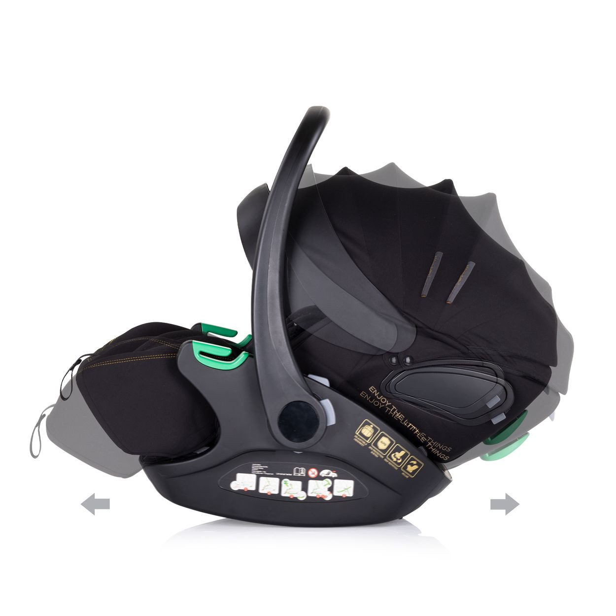 Chipolino Babyschale i-Size Babyschale Winner, ab: 0, bis: 1.25, (40-87cm) Gruppe 0+, Kopfstütze verstellbar