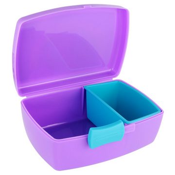 p:os Lunchbox Einhorn Brotdose, Kunststoff, (für Kinder), mit herausnehmbarem Fach für Obst und Gemüse